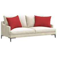 Cuscini da Divano 2 pz-Set di 2 Cuscini per Sofa Rosso 70 x 50 cm Tessuto