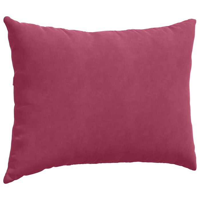 Cuscini da Divano 2 pz-Set di 2 Cuscini per Sofa Rosso Vino 70 x 50 cm Tessuto in Cords