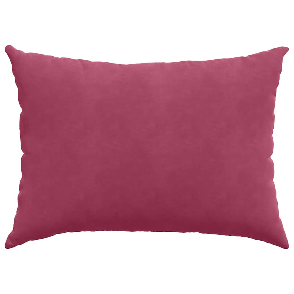 Cuscini da Divano 2 pz-Set di 2 Cuscini per Sofa Rosso Vino 70 x 50 cm Tessuto in Cords