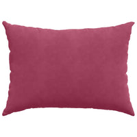 Cuscini da Divano 2 pz-Set di 2 Cuscini per Sofa Rosso Vino 70 x 50 cm Tessuto in Cords
