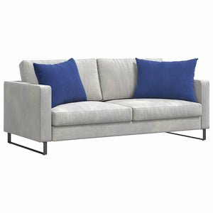 Cuscini da Divano 2 pz-Set di 2 Cuscini per Sofa Blu Polizia 70 x 50 cm Tessuto in Cords