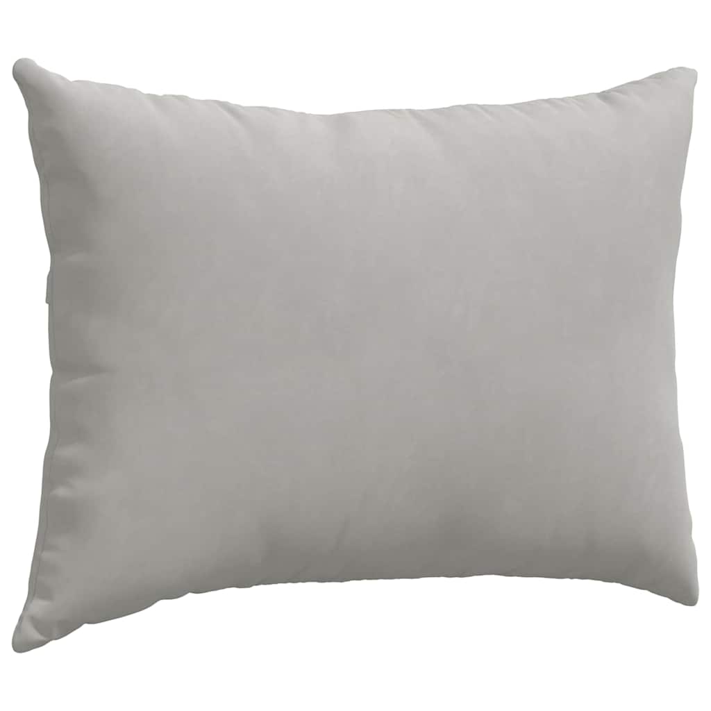 Cuscini da Divano 2 pz-Set di 2 Cuscini per Sofa Grigio chiaro 70 x 50 cm Tessuto 955983