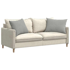 Cuscini da Divano 2 pz-Set di 2 Cuscini per Sofa Grigio chiaro 70 x 50 cm Tessuto 955983