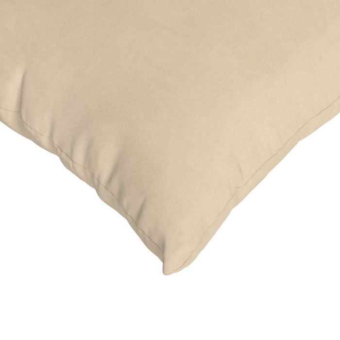 Cuscini da Divano 2 pz-Set di 2 Cuscini per Sofa Crema 70 x 50 cm Tessuto 509173