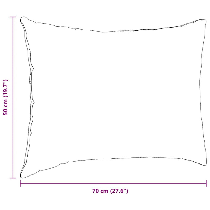 Cuscini da Divano 2 pcs Crema 70 x 50 cm Tessuto in Cords 42013776