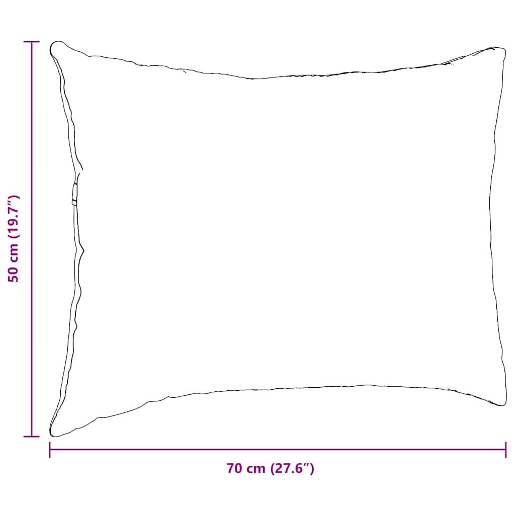 Cuscini da Divano 2 pcs Giallo Chiaro 70 x 50 cm 42013780