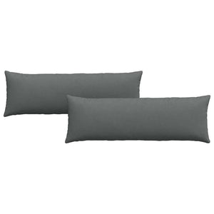 Cuscini da Divano 2 pz-Set di 2 Cuscini per Sofa Grigio scuro 120 x 40 cm Tessuto 899155