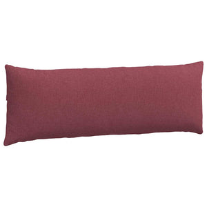 Cuscini da Divano 2 pz-Set di 2 Cuscini per Sofa Rosso Vino 120 x 40 cm Tessuto