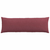 Cuscini da Divano 2 pz-Set di 2 Cuscini per Sofa Rosso Vino 120 x 40 cm Tessuto