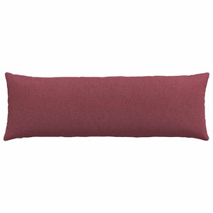 Cuscini da Divano 2 pz-Set di 2 Cuscini per Sofa Rosso Vino 120 x 40 cm Tessuto