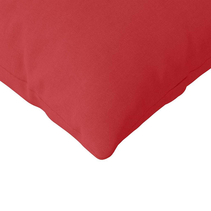 Cuscini da Divano 2 pz-Set di 2 Cuscini per Sofa Rosso 120 x 40 cm Tessuto