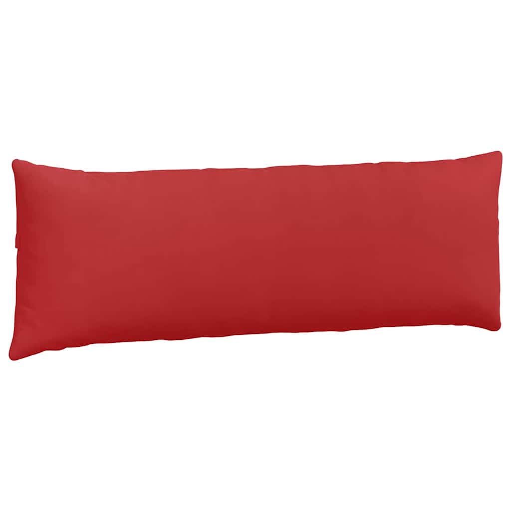 Cuscini da Divano 2 pz-Set di 2 Cuscini per Sofa Rosso 120 x 40 cm Tessuto