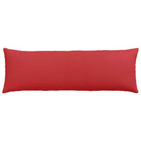 Cuscini da Divano 2 pz-Set di 2 Cuscini per Sofa Rosso 120 x 40 cm Tessuto