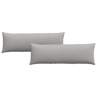 Cuscini da Divano 2 pz-Set di 2 Cuscini per Sofa Grigio Nuvola 120 x 40 cm Tessuto