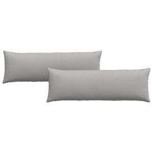 Cuscini da Divano 2 pz-Set di 2 Cuscini per Sofa Grigio Nuvola 120 x 40 cm Tessuto