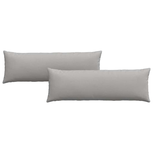 Cuscini da Divano 2 pz-Set di 2 Cuscini per Sofa Grigio Nuvola 120 x 40 cm Tessuto