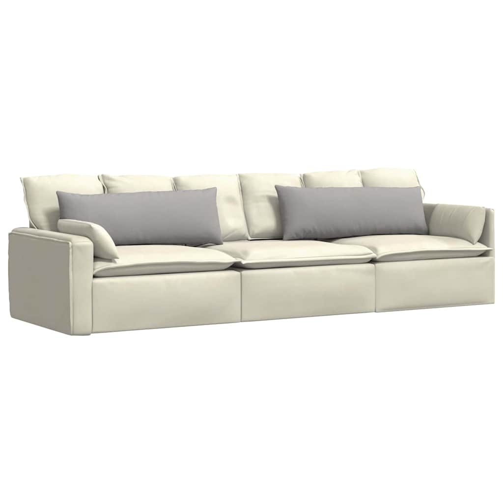 Cuscini da Divano 2 pz-Set di 2 Cuscini per Sofa Grigio Nuvola 120 x 40 cm Tessuto