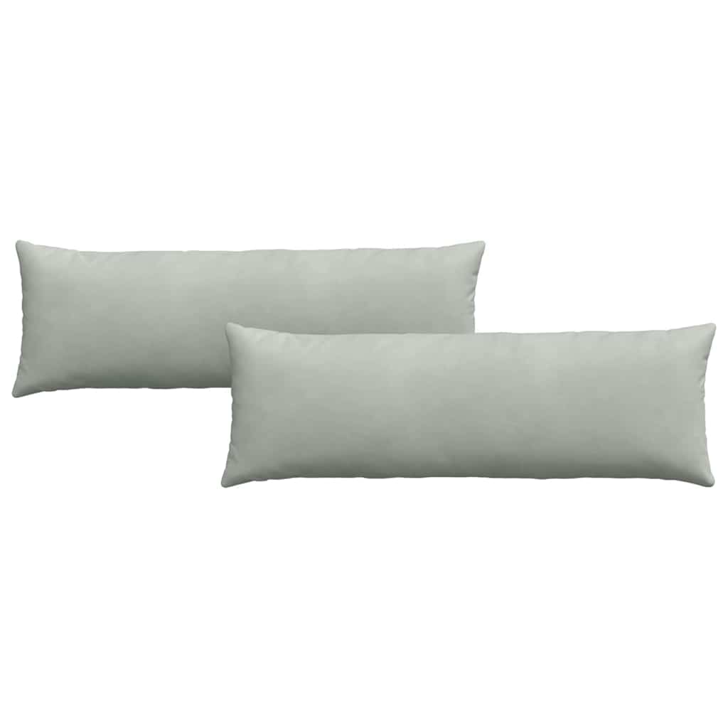 Cuscini da Divano 2 pcs Grigio chiaro 120 x 40 cm 42013799