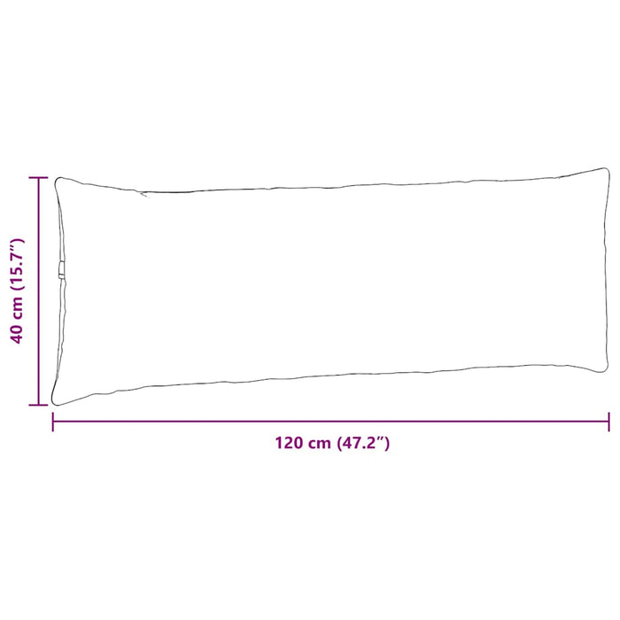 Cuscini da Divano 2 pcs Grigio chiaro 120 x 40 cm 42013799