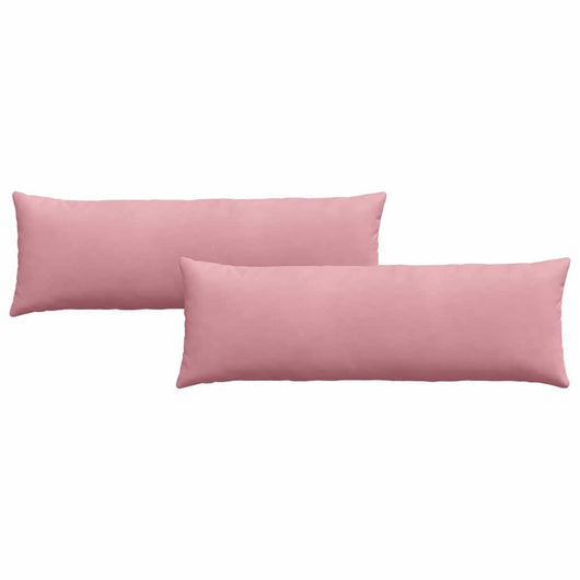 Cuscini da Divano 2 pcs Rosa 120 x 40 cm Tessuto in Cords 42013803
