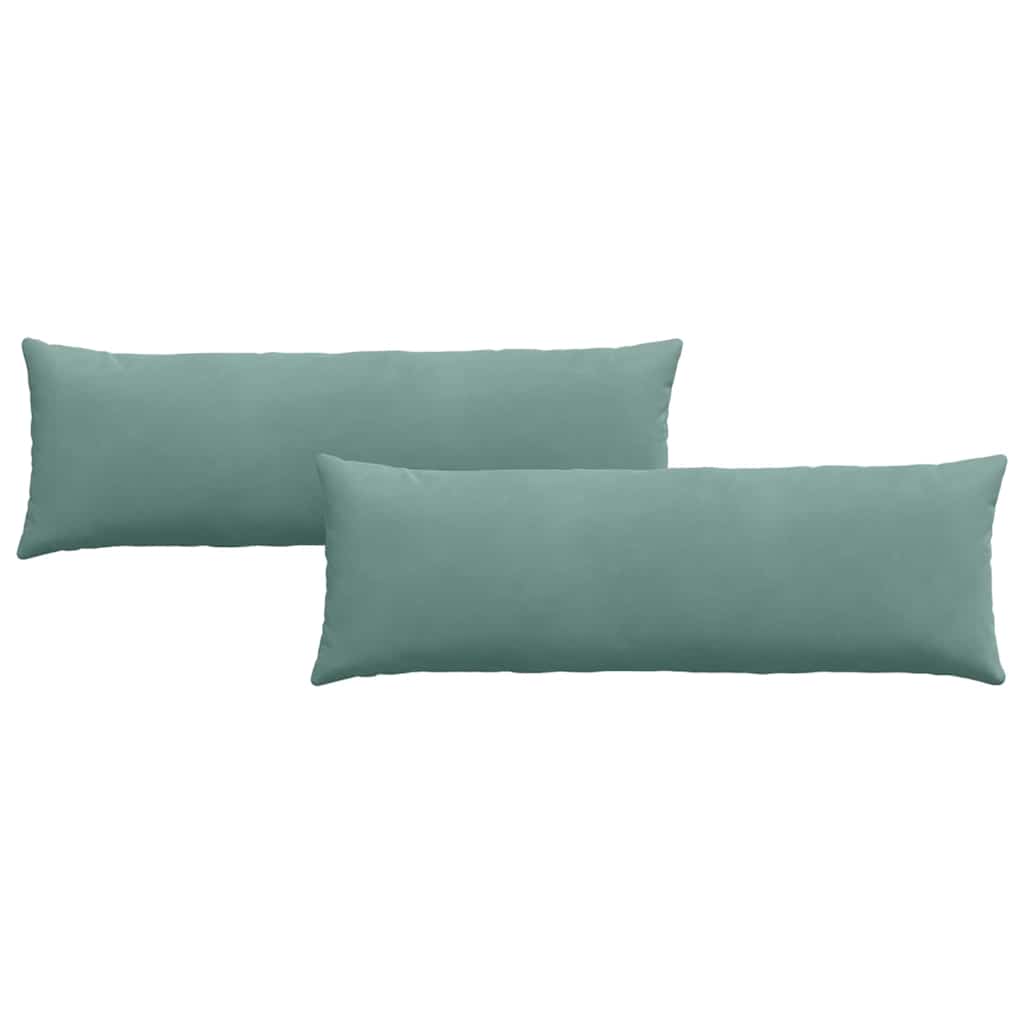Cuscini da Divano 2 pcs Verde Mare 120 x 40 cm Tessuto in Cords 42013809