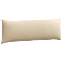 Cuscini da Divano 2 pz-Set di 2 Cuscini per Sofa Crema 120 x 40 cm Tessuto 967686