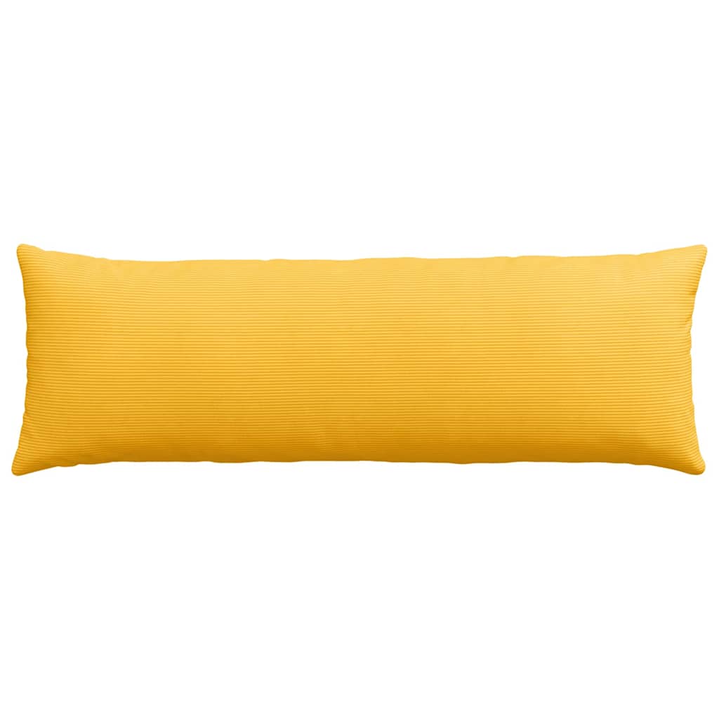 Cuscini da Divano 2 pz-Set di 2 Cuscini per Sofa Giallo Chiaro 120 x 40 cm