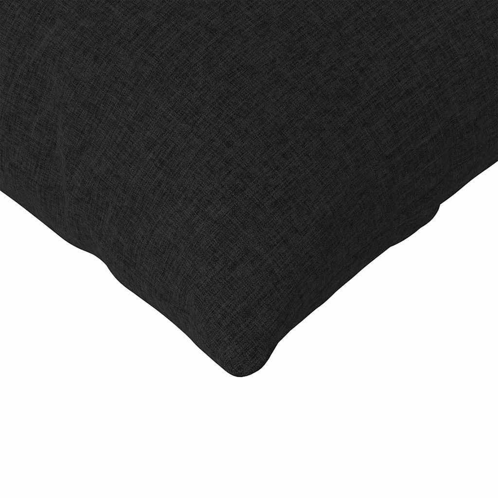Cuscini da Divano 2 pz-Set di 2 Cuscini per Sofa Nero 145 x 40 cm Tessuto 561283