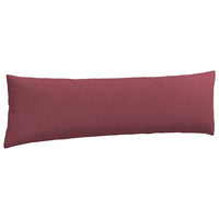 Cuscini da Divano 2 pz-Set di 2 Cuscini per Sofa Rosso Vino 145 x 40 cm Tessuto