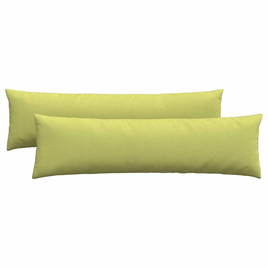 Cuscini da Divano 2 pz-Set di 2 Cuscini per Sofa Verde chiaro 145 x 40 cm Tessuto