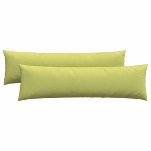 Cuscini da Divano 2 pz-Set di 2 Cuscini per Sofa Verde chiaro 145 x 40 cm Tessuto