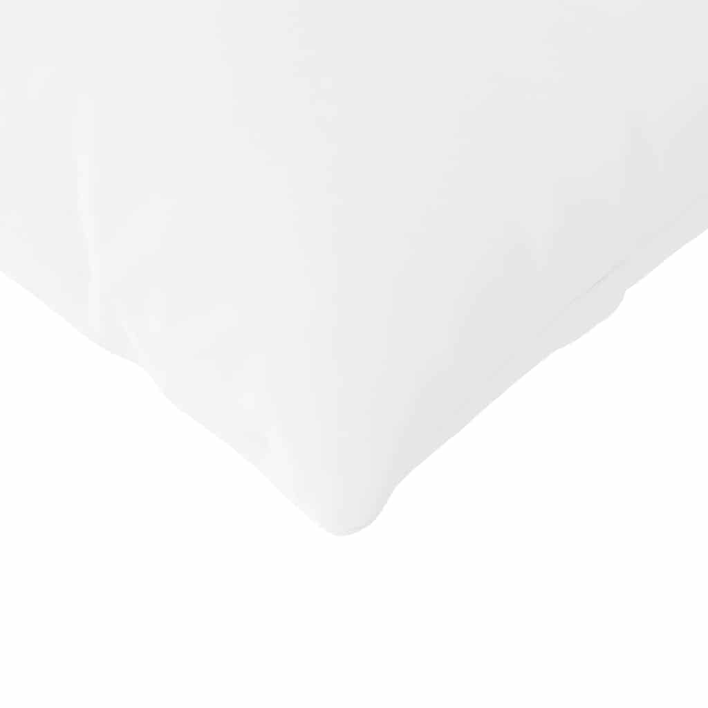 Cuscini da Divano 2 pz-Set di 2 Cuscini per Sofa Bianco 145 x 40 cm Tessuto