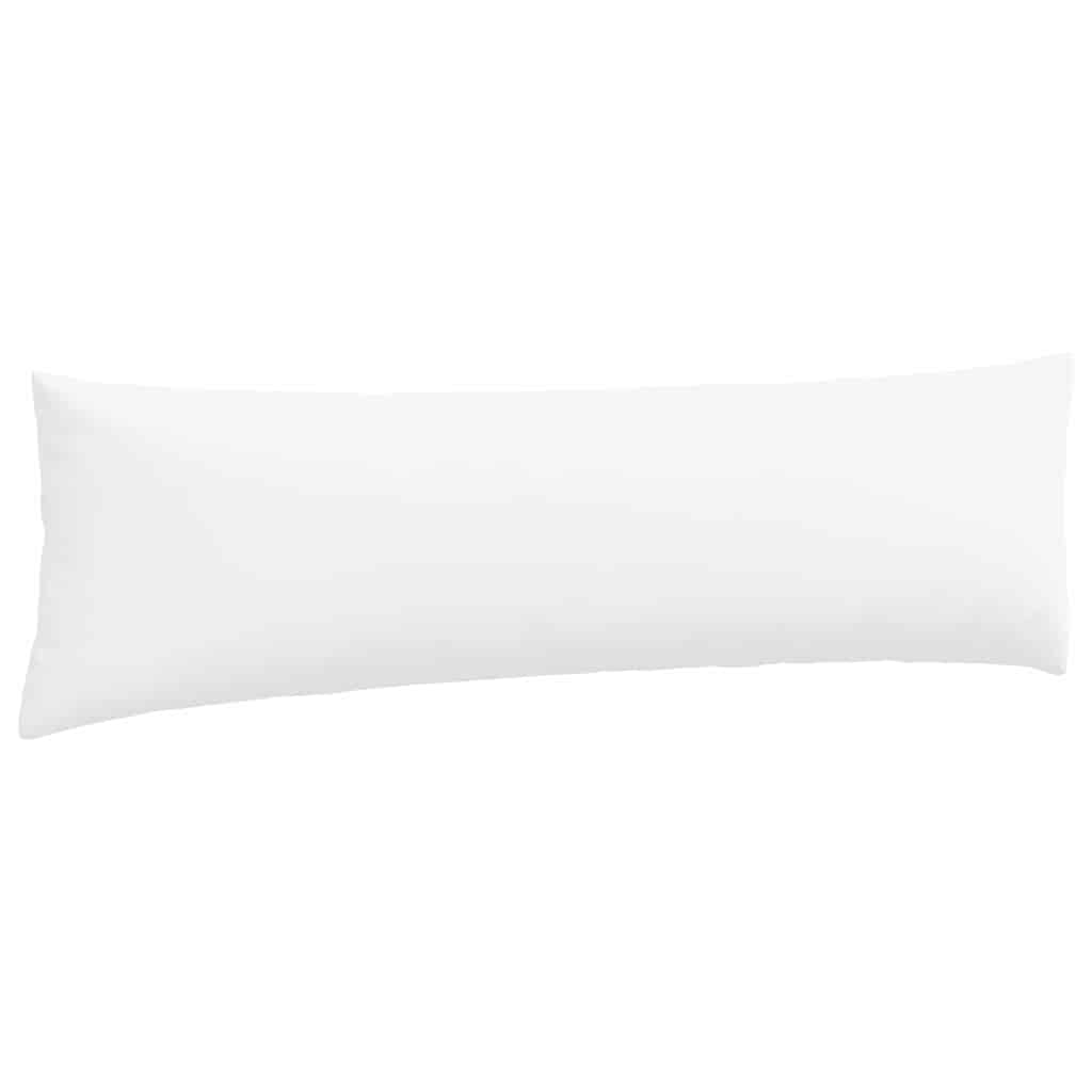 Cuscini da Divano 2 pz-Set di 2 Cuscini per Sofa Bianco 145 x 40 cm Tessuto