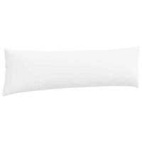 Cuscini da Divano 2 pz-Set di 2 Cuscini per Sofa Bianco 145 x 40 cm Tessuto