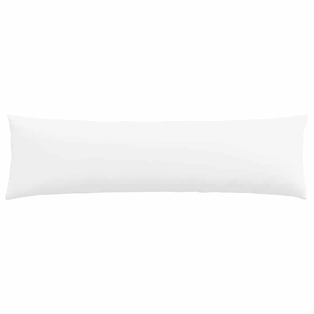 Cuscini da Divano 2 pz-Set di 2 Cuscini per Sofa Bianco 145 x 40 cm Tessuto
