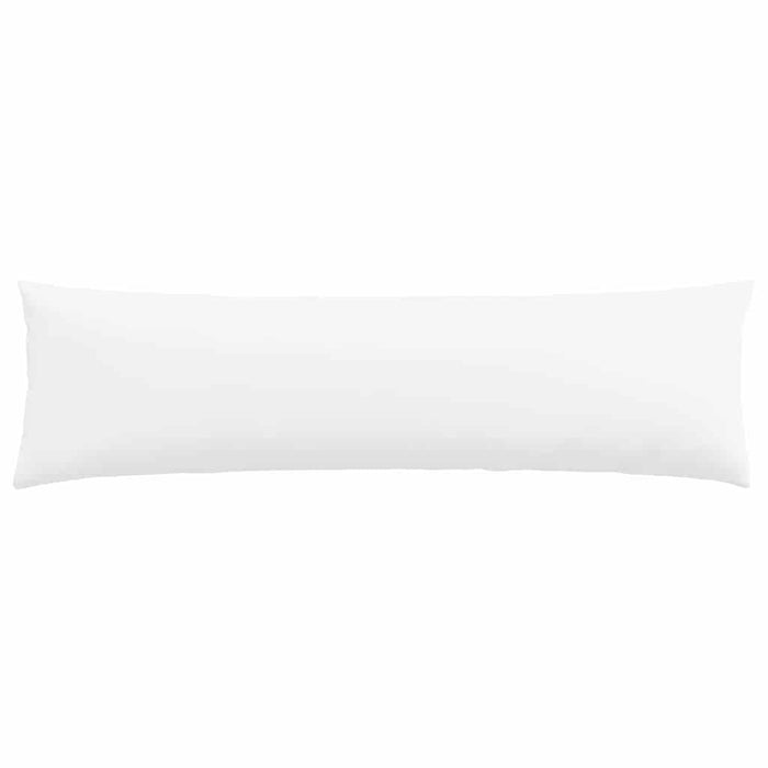 Cuscini da Divano 2 pz-Set di 2 Cuscini per Sofa Bianco 145 x 40 cm Tessuto
