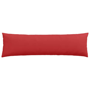 Cuscini da Divano 2 pz-Set di 2 Cuscini per Sofa Rosso 145 x 40 cm Tessuto