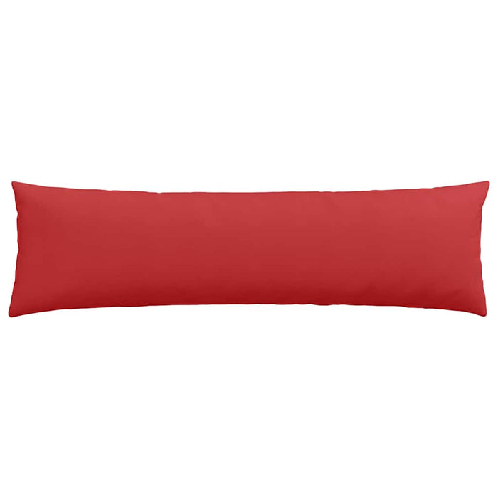 Cuscini da Divano 2 pz-Set di 2 Cuscini per Sofa Rosso 145 x 40 cm Tessuto