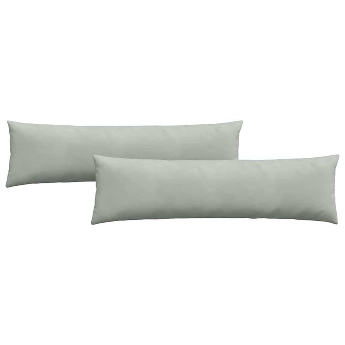 Cuscini da Divano 2 pz-Set di 2 Cuscini per Sofa Grigio chiaro 145 x 40 cm 174043
