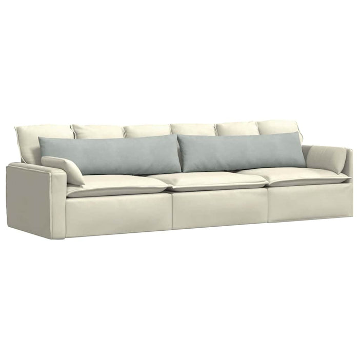 Cuscini da Divano 2 pz-Set di 2 Cuscini per Sofa Grigio chiaro 145 x 40 cm 174043