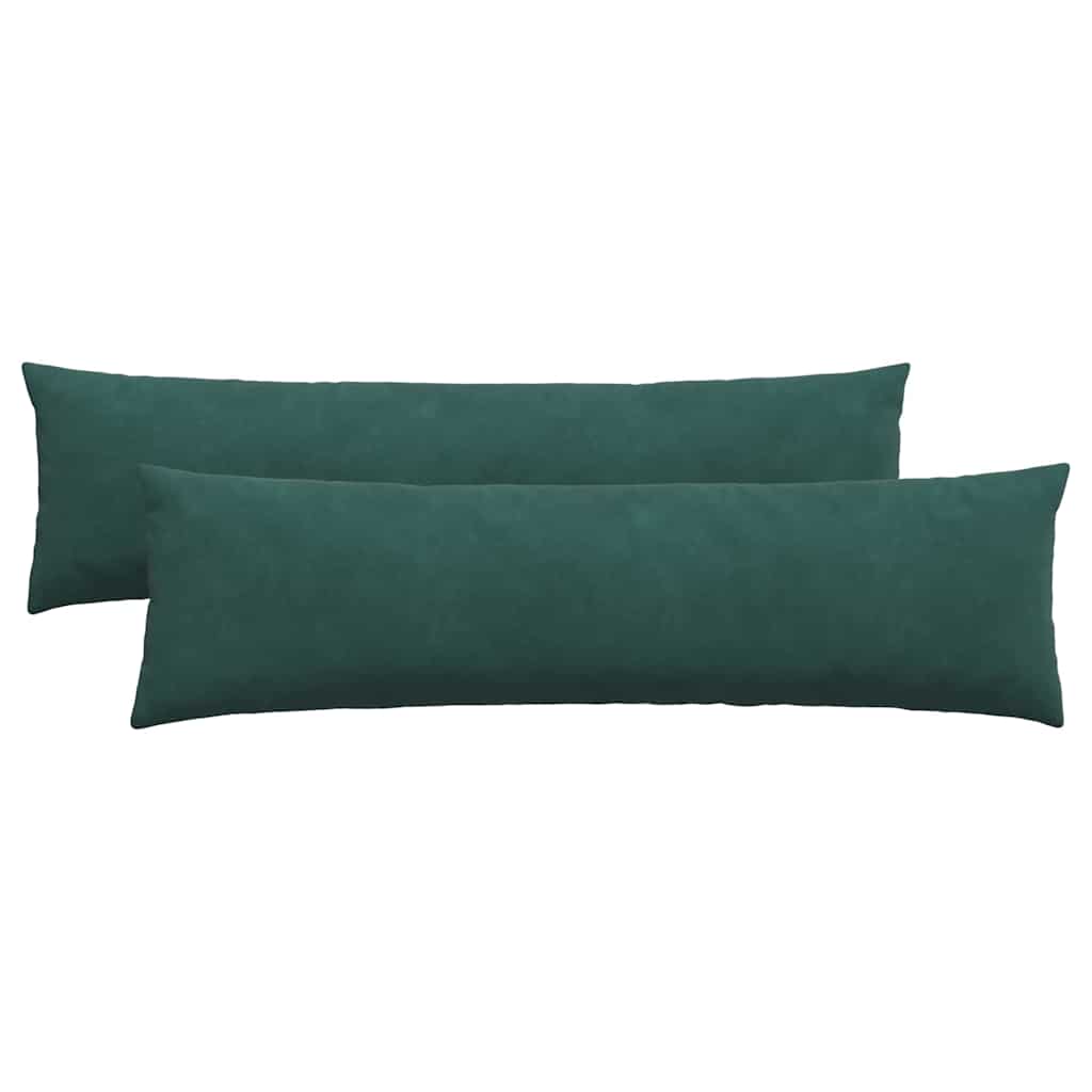 Cuscini da Divano 2 pcs Verde Scuro 145 x 40 cm 42013844
