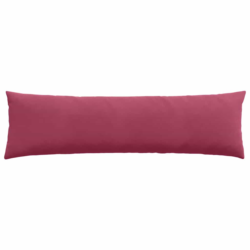 Cuscini da Divano 2 pz-Set di 2 Cuscini per Sofa Rosso Vino 145 x 40 cm Tessuto in Cords