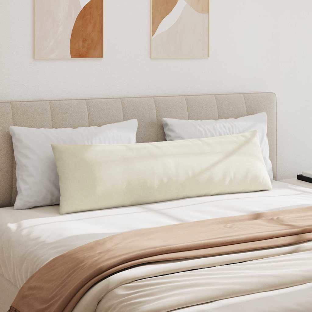 Cuscini da Divano 2 pcs Crema 145 x 40 cm Tessuto in Cords 42013851