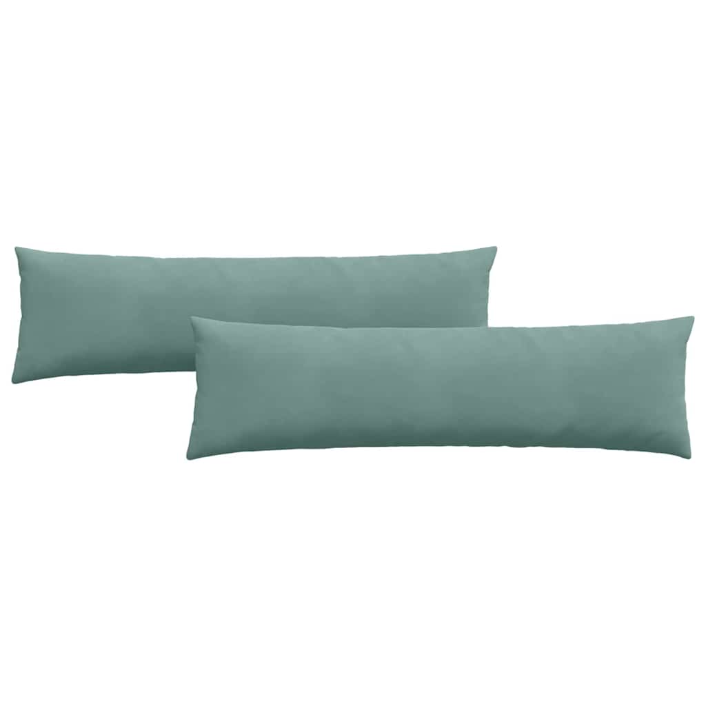 Cuscini da Divano 2 pcs Verde Mare 145 x 40 cm Tessuto in Cords 42013852