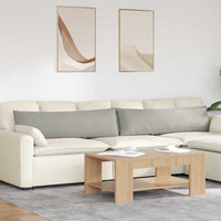 Cuscini da Divano 2 pz-Set di 2 Cuscini per Sofa Grigio chiaro 145 x 40 cm Tessuto 774512