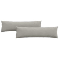 Cuscini da Divano 2 pz-Set di 2 Cuscini per Sofa Grigio chiaro 145 x 40 cm Tessuto 774512