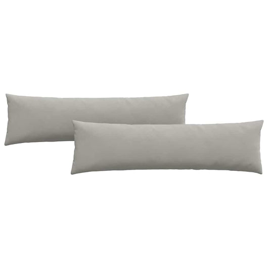 Cuscini da Divano 2 pz-Set di 2 Cuscini per Sofa Grigio chiaro 145 x 40 cm Tessuto 774512