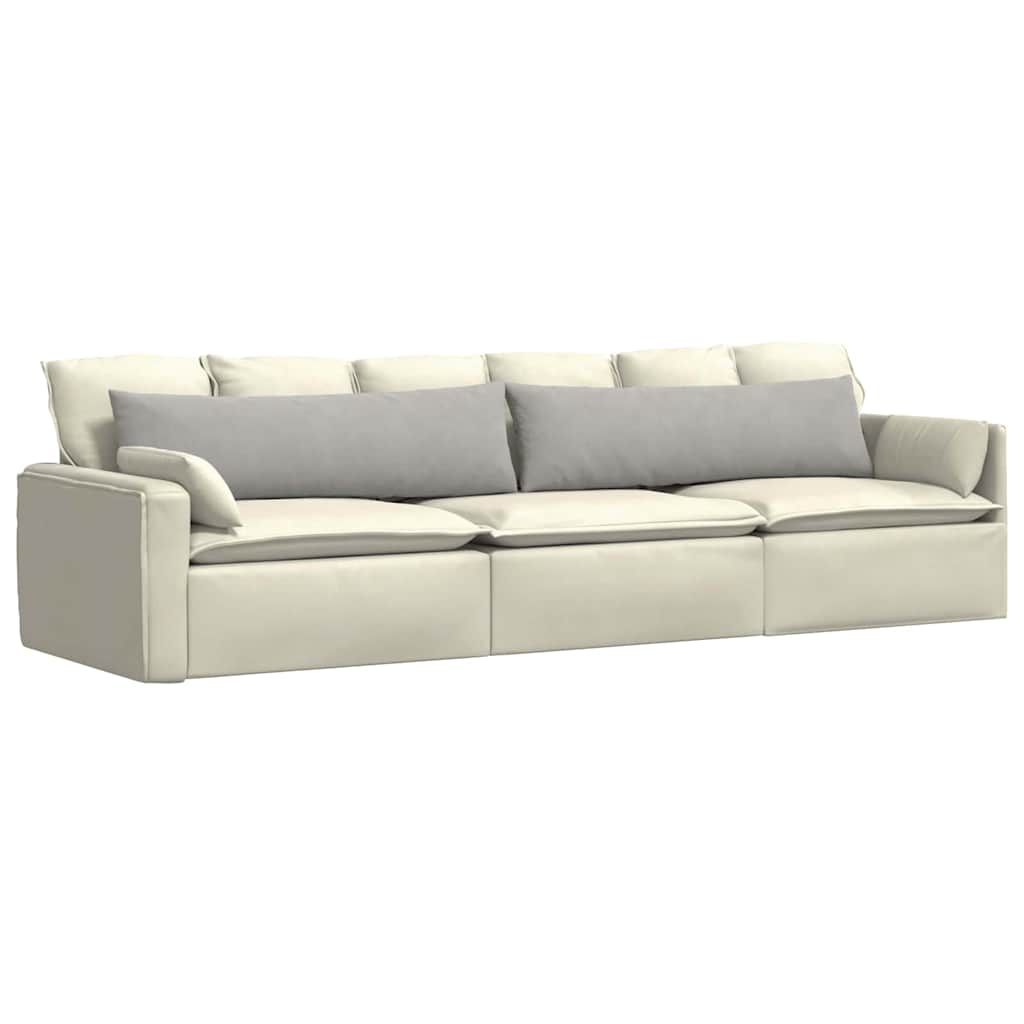 Cuscini da Divano 2 pz-Set di 2 Cuscini per Sofa Grigio chiaro 145 x 40 cm Tessuto 774512
