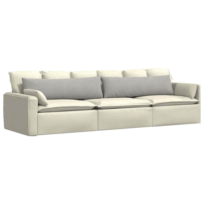 Cuscini da Divano 2 pz-Set di 2 Cuscini per Sofa Grigio chiaro 145 x 40 cm Tessuto 774512