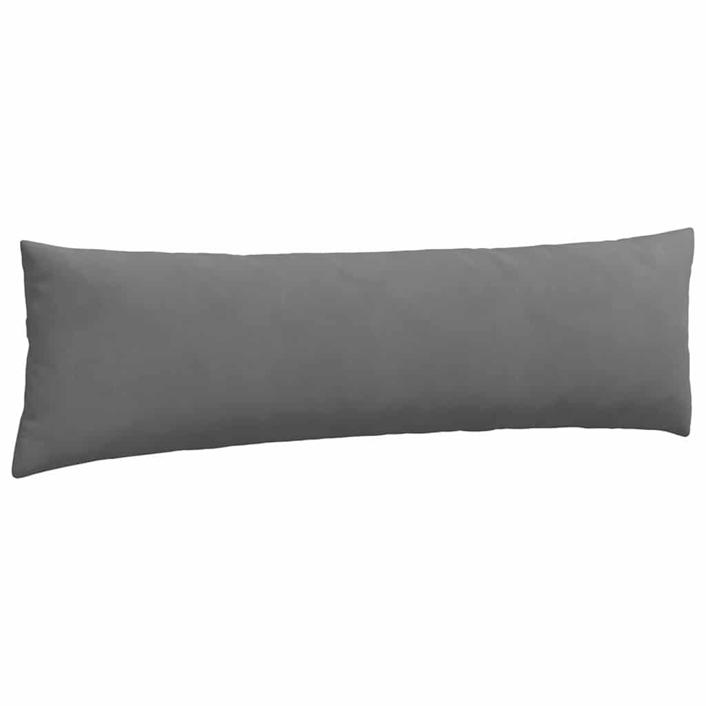 Cuscini da Divano 2 pz-Set di 2 Cuscini per Sofa Grigio scuro 145 x 40 cm Tessuto 998184